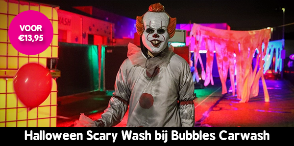 Halloween Scary Wash bij Bubbles Carwash