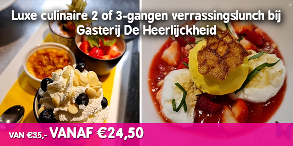 Luxe culinair verrassingslunch bij Gasterij De Heerlijckheid