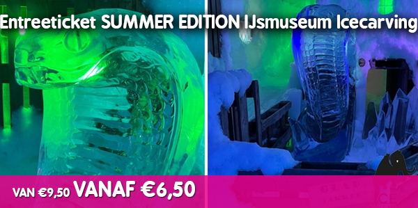 Entreeticket SUMMER EDITION IJsmuseum Icecarving