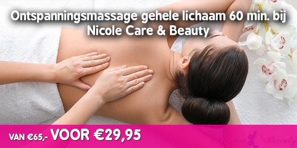 Ontspanningsmassage bij Nicole Care & Beauty