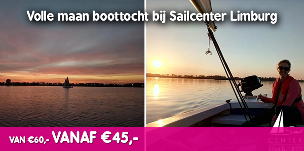 Volle maan boottocht bij Sailcenter Limburg