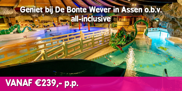 Geniet bij De Bonte Wever in Assen o.b.v. all-inclusive