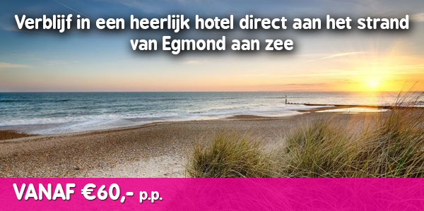 Hotel direct aan het strand van Egmond aan Zee