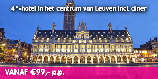 4*-hotel in het centrum van Leuven incl. diner