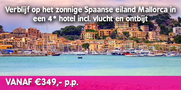 4* hotel incl. vlucht en ontbijt op Mallorca