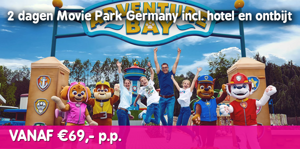 2 dagen Movie Park Germany incl. overnachting en ontbijt