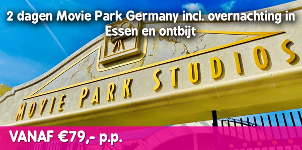 2 dagen Movie Park Germany incl. overnachting in Essen en ontbijt