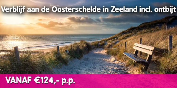 Verblijf aan de Oosterschelde in Zeeland incl. ontbijt